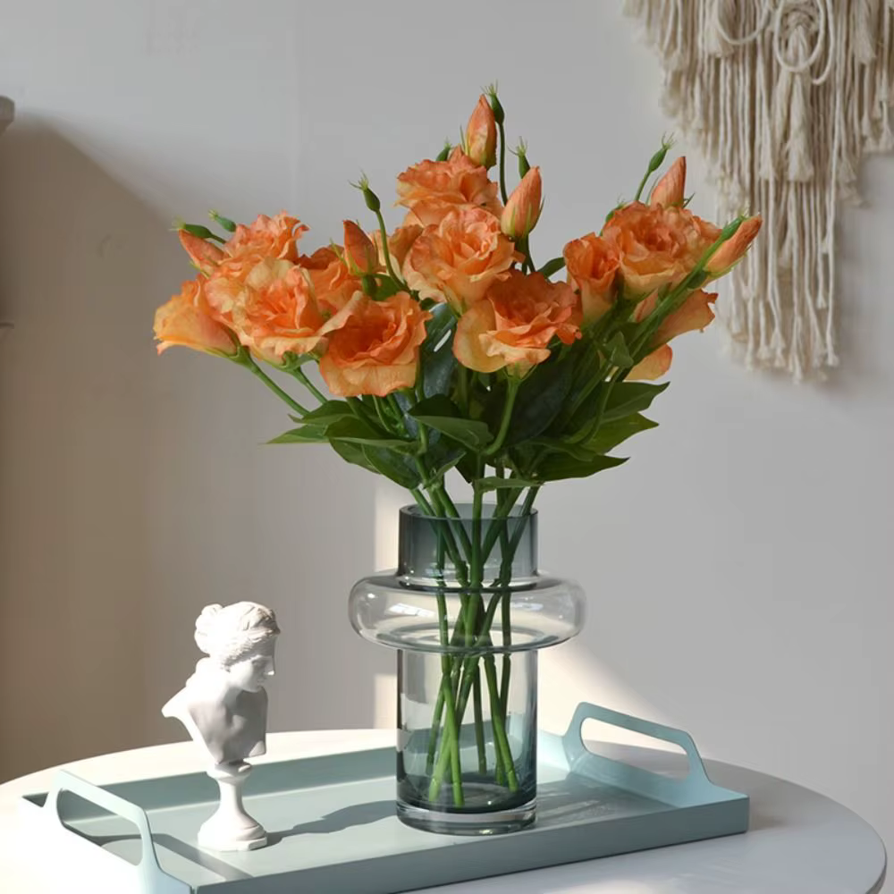 Fleurs artificielles Lisianthus au toucher réel