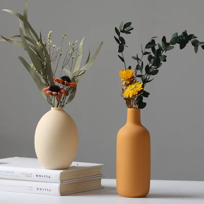 Vase en céramique couleur Morandi