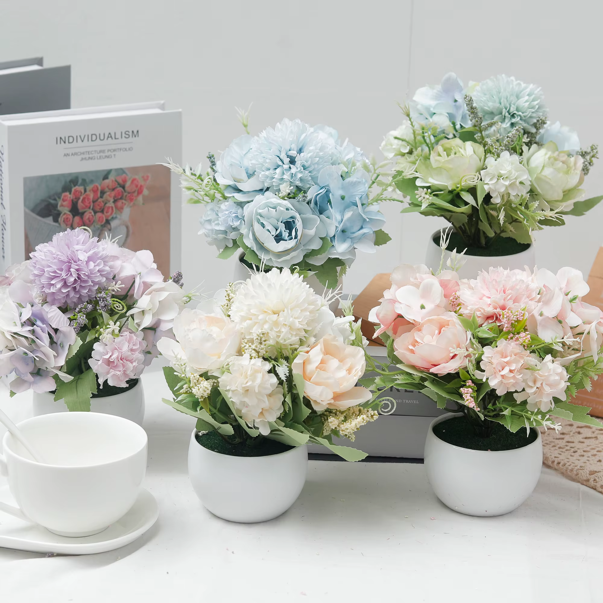 Plante d'hortensia en pot