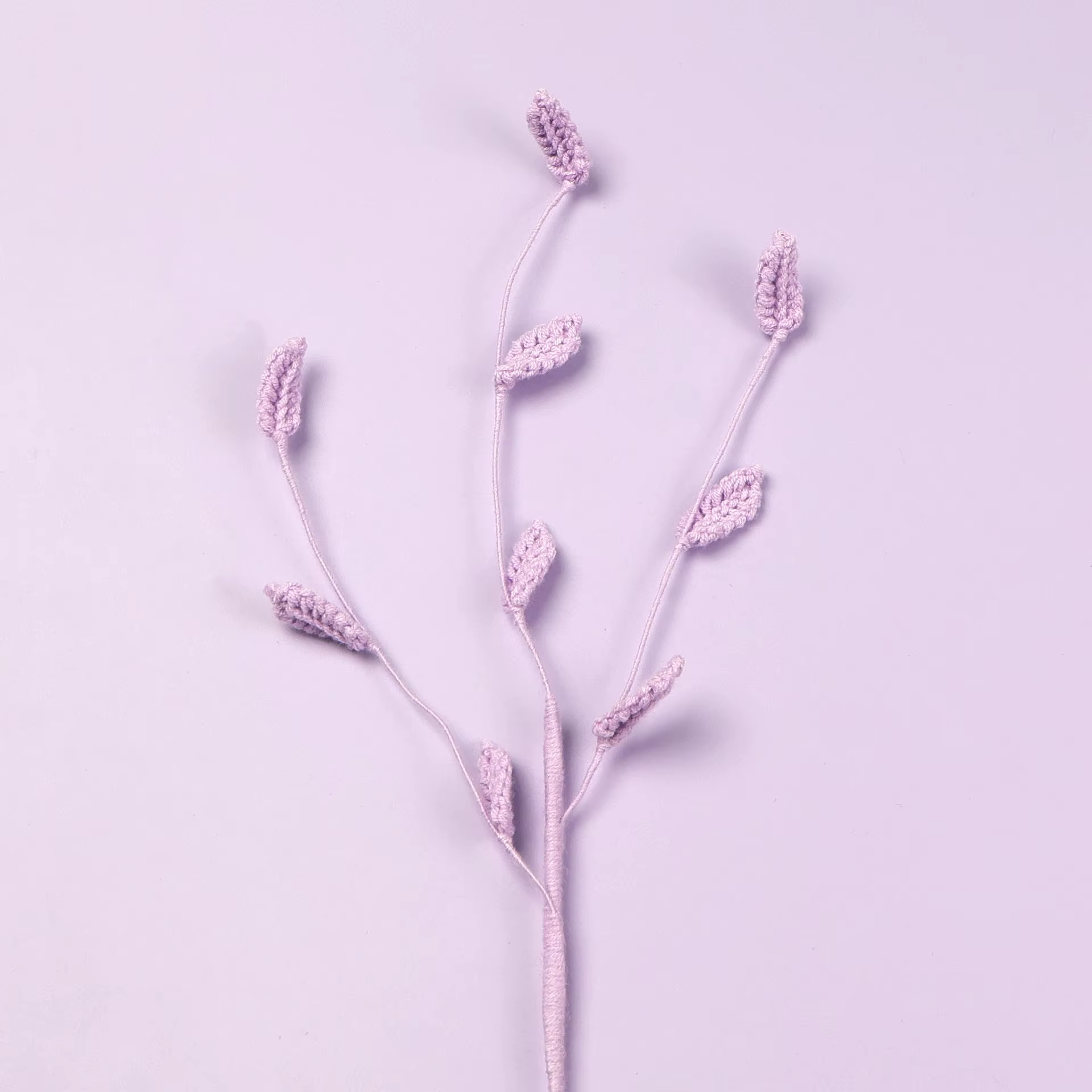 Hope herbe Crochet plante tricoté fleurs Bouquet décor tissé à la main