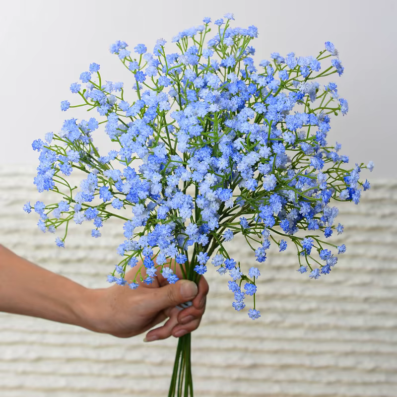 1/3 pièces blanc gypsophile fleurs artificielles mariage bricolage Bouquet décoration Arrangement en plastique fausses