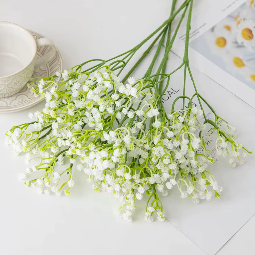 Babysbreath Bouque Fleurs Artificielles Pour Le Mariage mariée bouquet Accueil vase De Noël Guirlande Décoration
