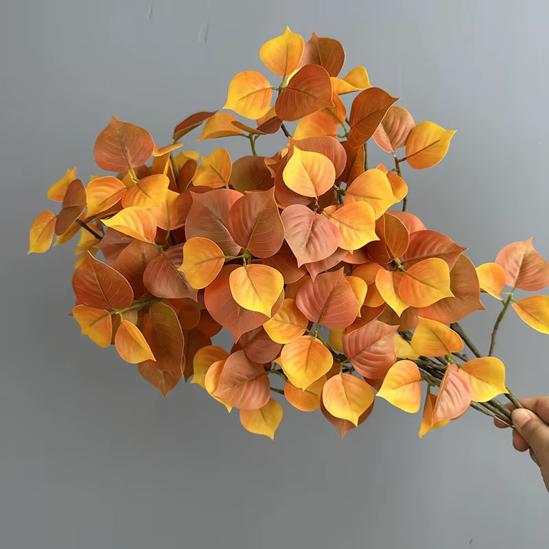 8 pièces de feuilles artificielles de Bodhi
