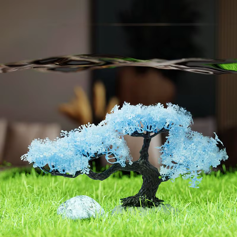 Nouveau arbre simulé décoration d'aquarium Aquarium plante en plastique Simulation artificielle plantes d'eau