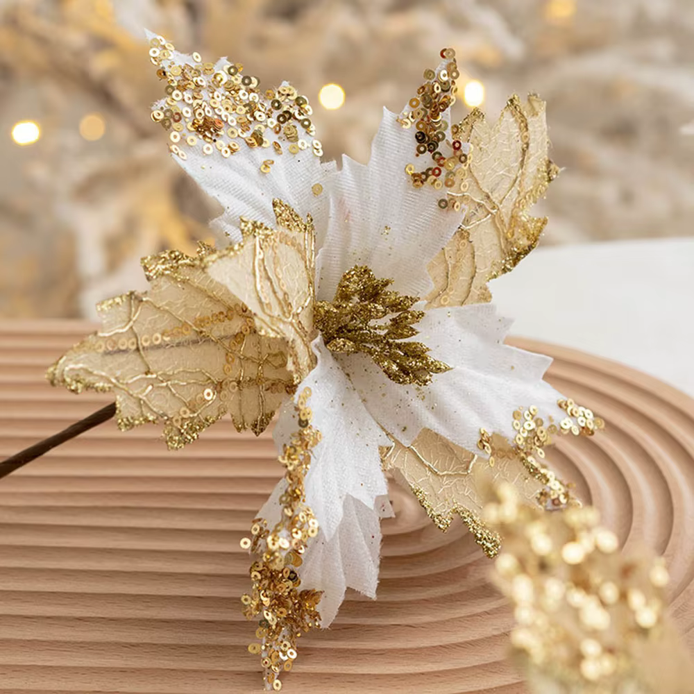 Fleur de noël artificielle de haute qualité