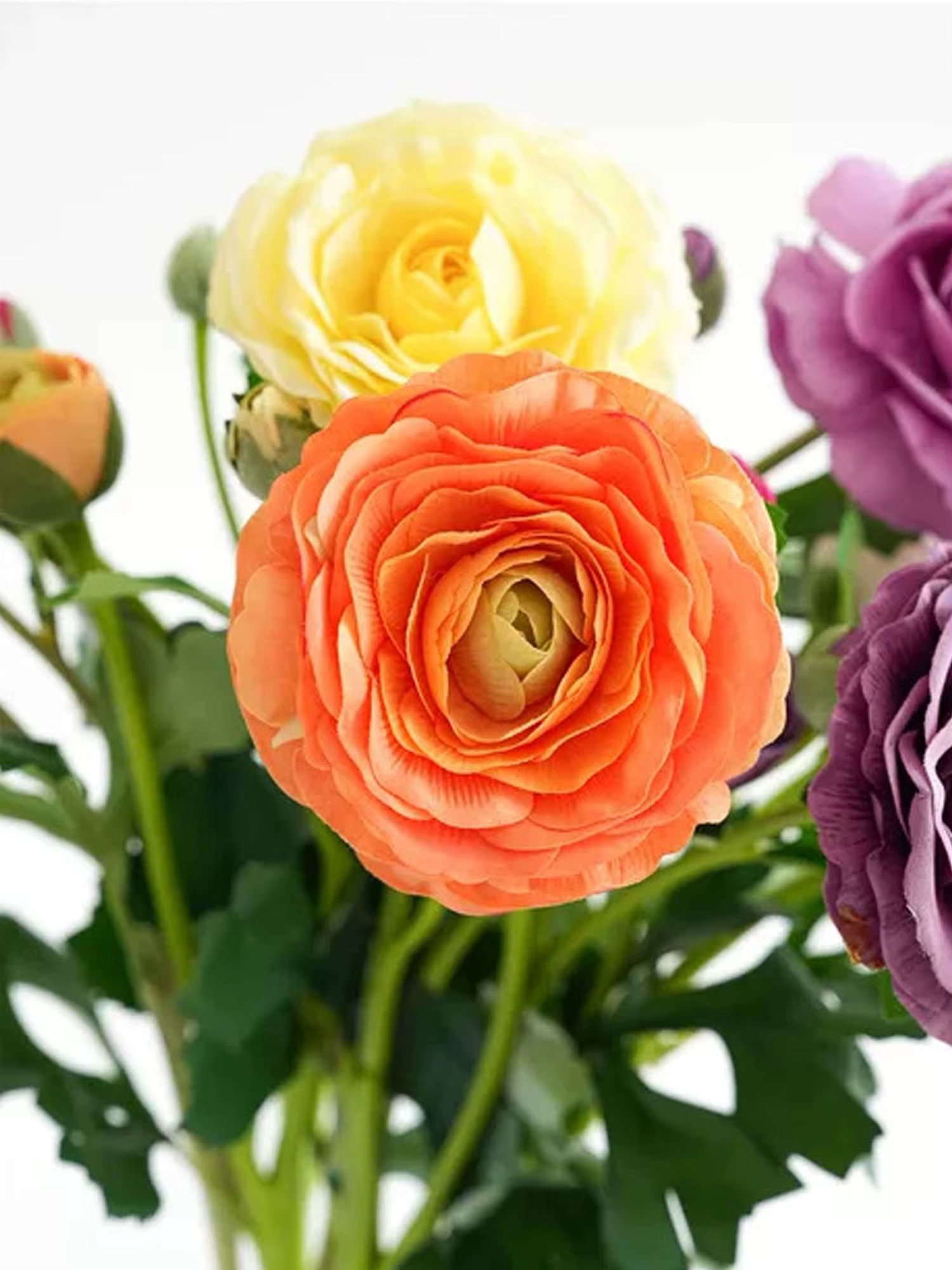 Fleurs artificielles de ranunculus