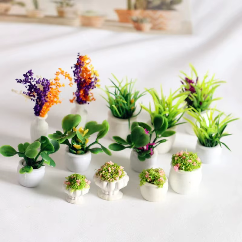 Mini Pot de fleurs pour maison de poupée