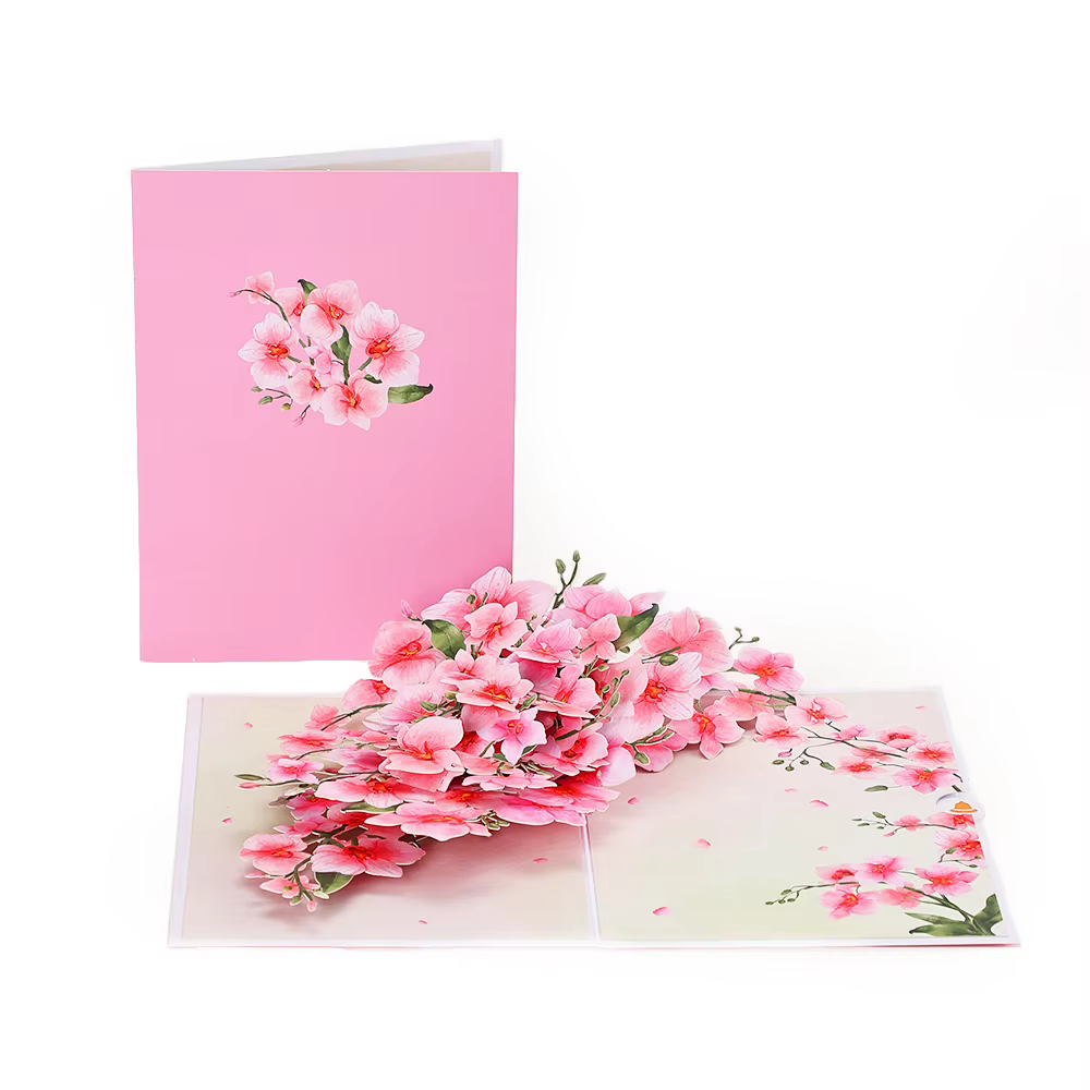 Cartes de vœux en fleurs de Phalaenopsis