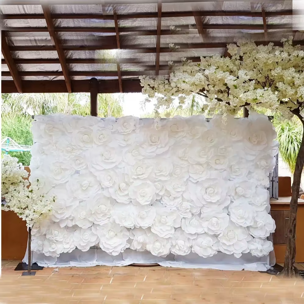Grandes fleurs artificielles en mousse