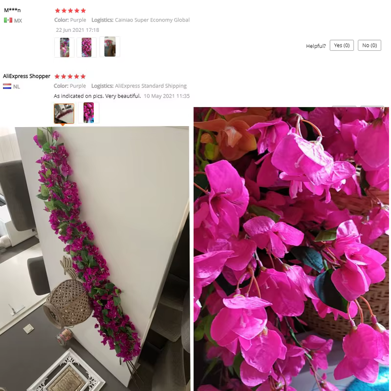 InjFake-Branche de fleurs artificielles décoratives