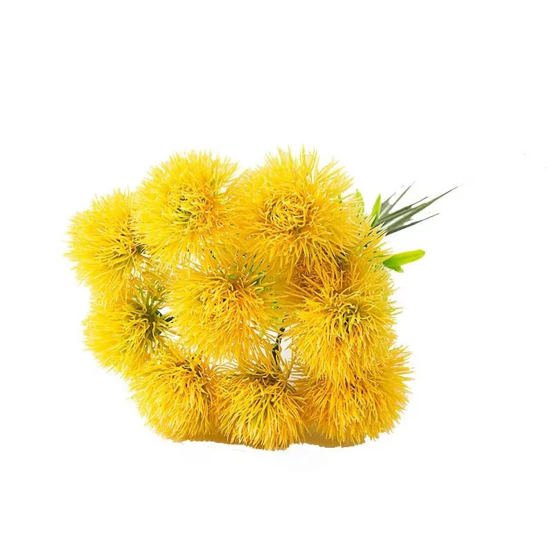 Vert Aloes 2 pièces Simulation pissenlit Bouquet plastique plante verte florale décoration de mariage rose