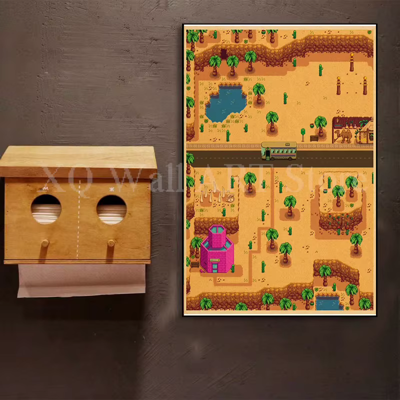 Affiches de marché nocturne de danse de fleurs de Stardew Valley
