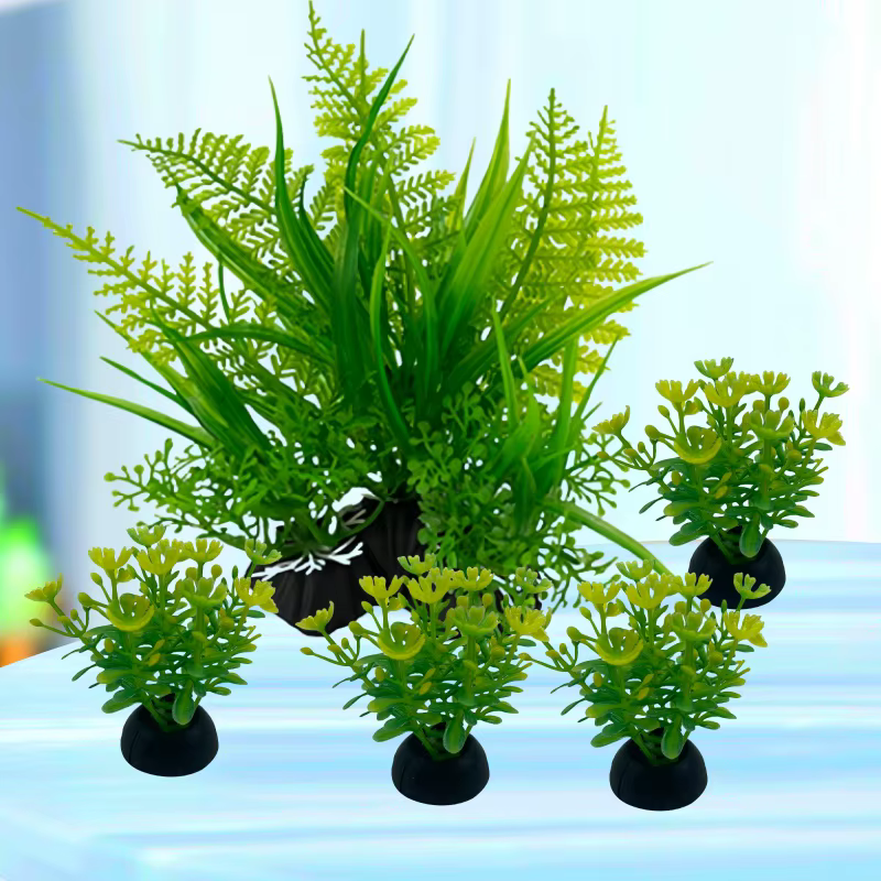 Ornements de plantes d'aquarium