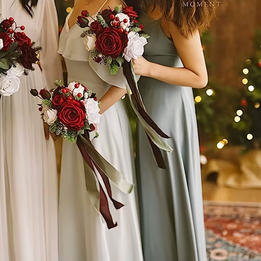 Fleurs artificielles, fausses fleurs Roses avec tige