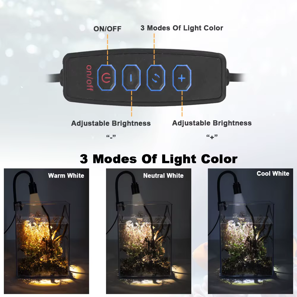 Super mince LED Aquarium lumière éclairage plantes grandir