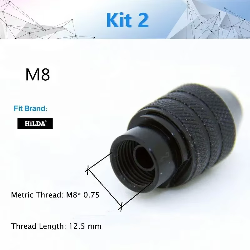 Accessoire de Mini mandrin de perceuse M8/M7 pour outil rotatif Dremel et meuleuse, accessoire d'échange de bits plus rapide