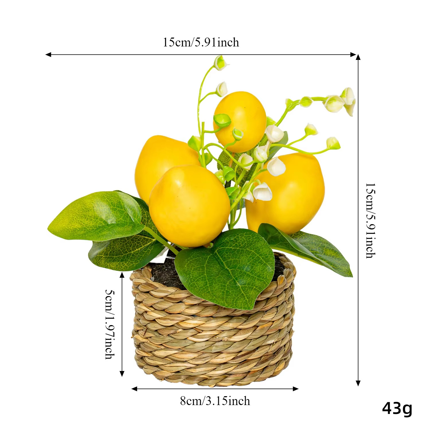 Plantes de citron artificielles