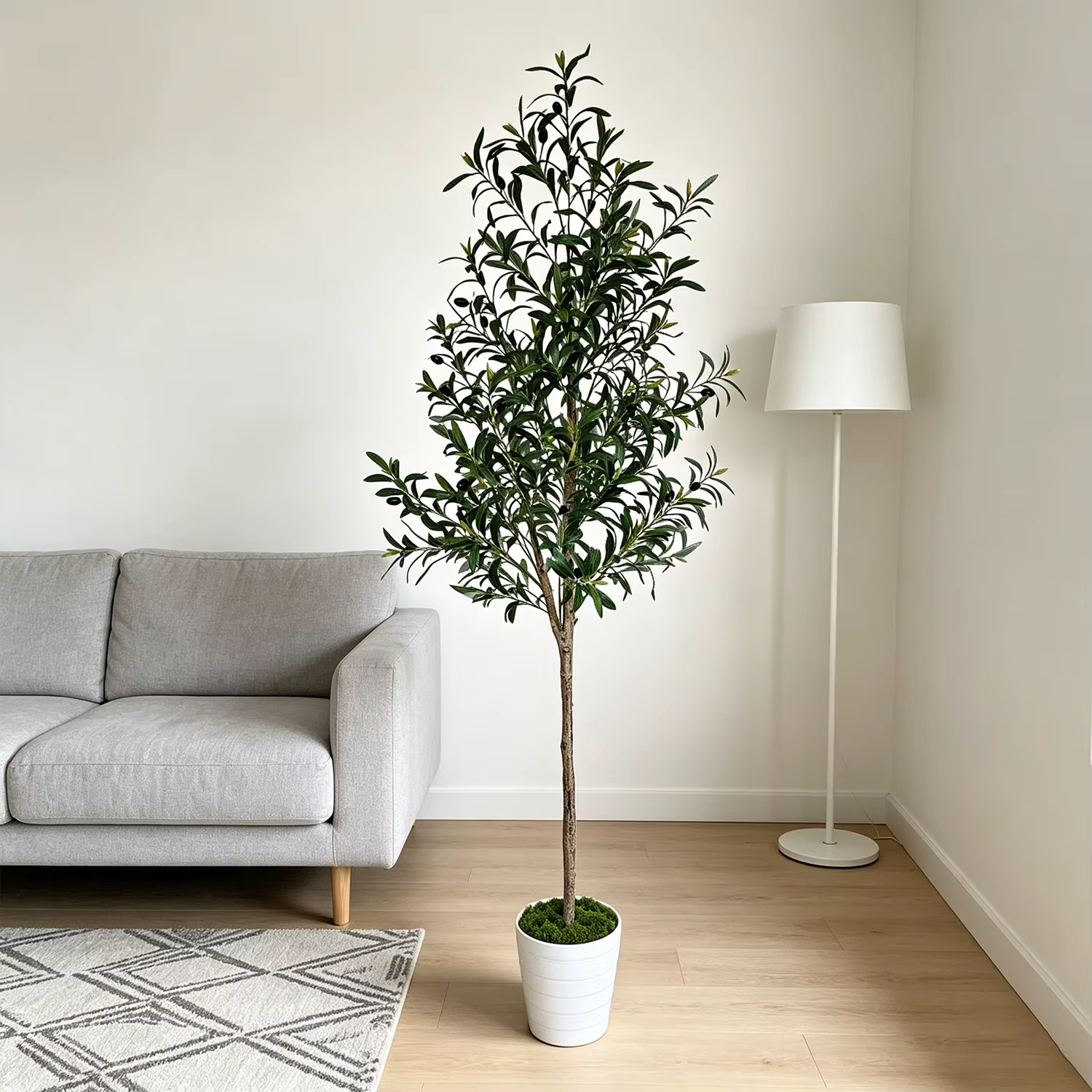 Arbre d'olivier artificiel en pot de 5