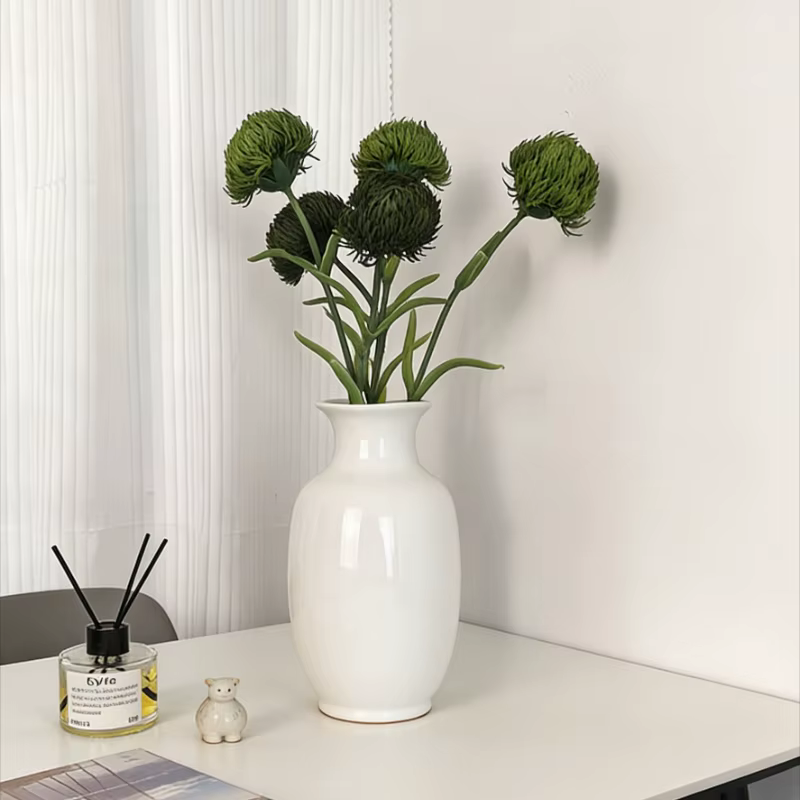 Plante artificielle Dianthus vert de 59 cm pour centre de table