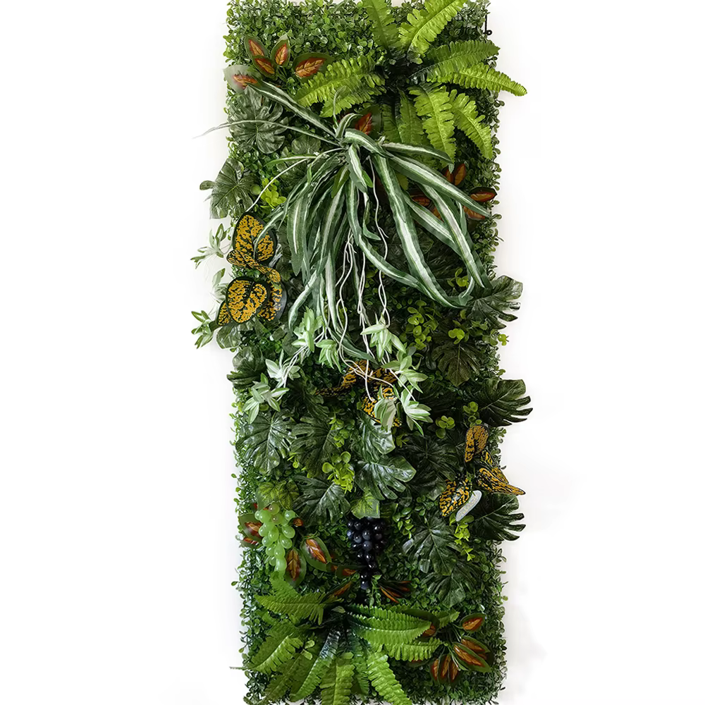 Mur végétal artificiel 40 x 120 cm pour décoration de jardin et maison
