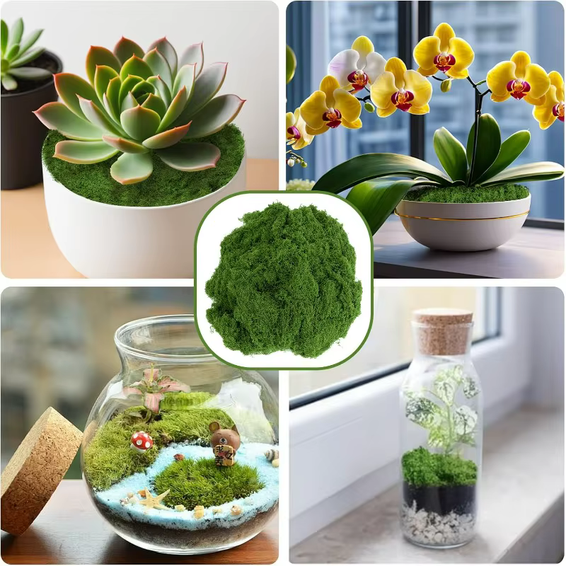 Mousse artificielle 30/300G pour jardin féerique