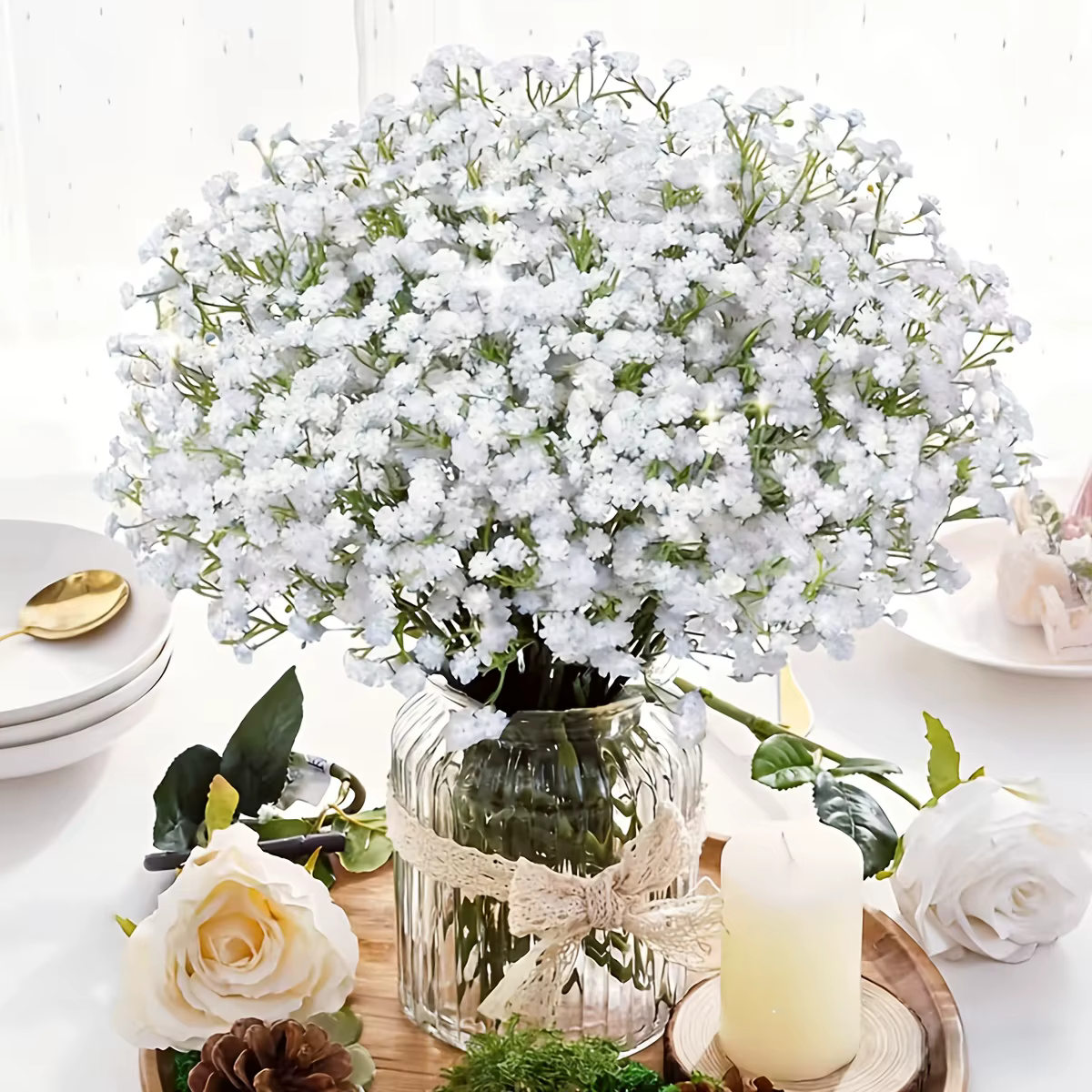 24 bouquets - 720 fleurs artificielles pour la Saint-Valentin et les mariages