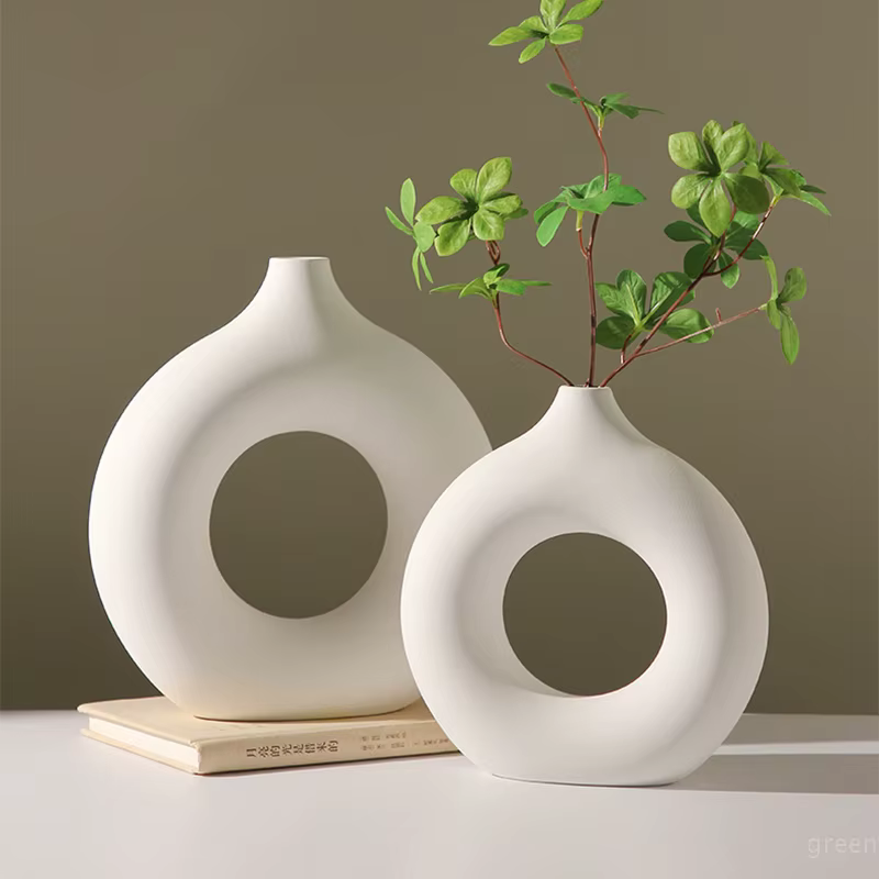 Vase Créatif En Forme De Donut