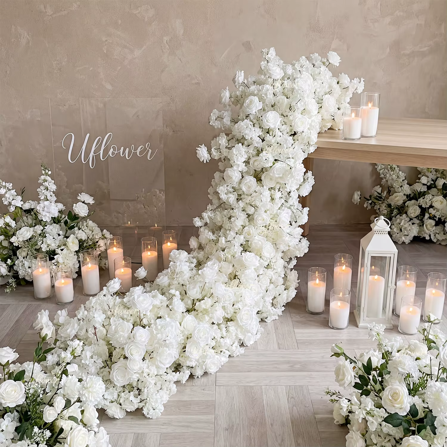 UFlower 200 cm fleur de cerisier artificielle