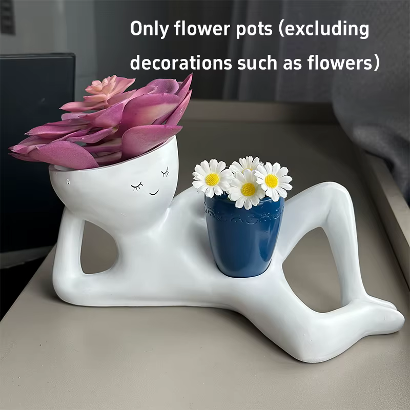 Nouvelles créations artisanales pour petits artisans : Ornement de pot de fleurs pour plantes succulentes vertes