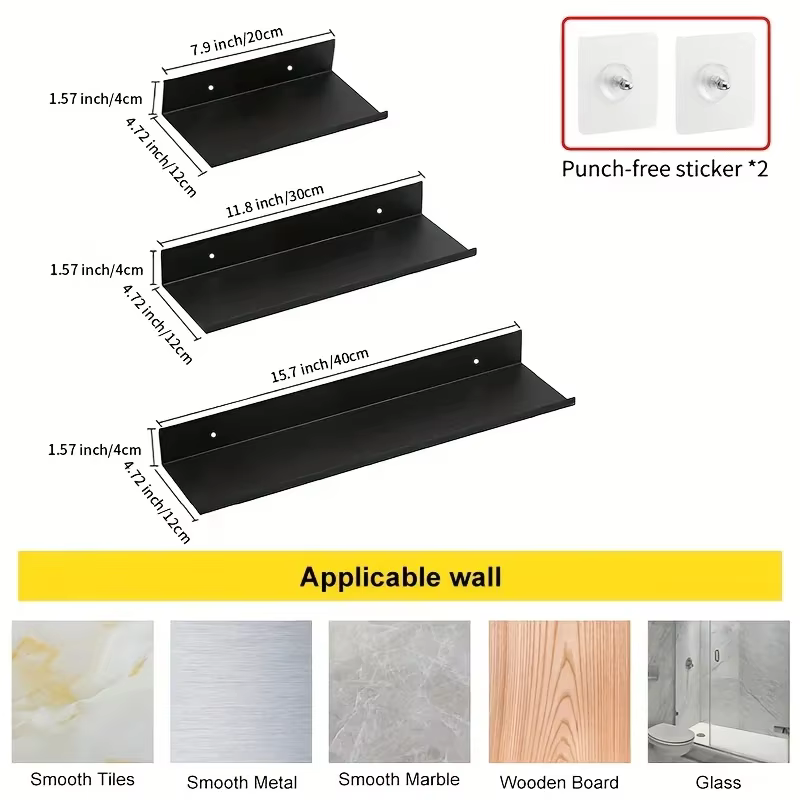 Étagères flottantes sur le mur sans perceuse