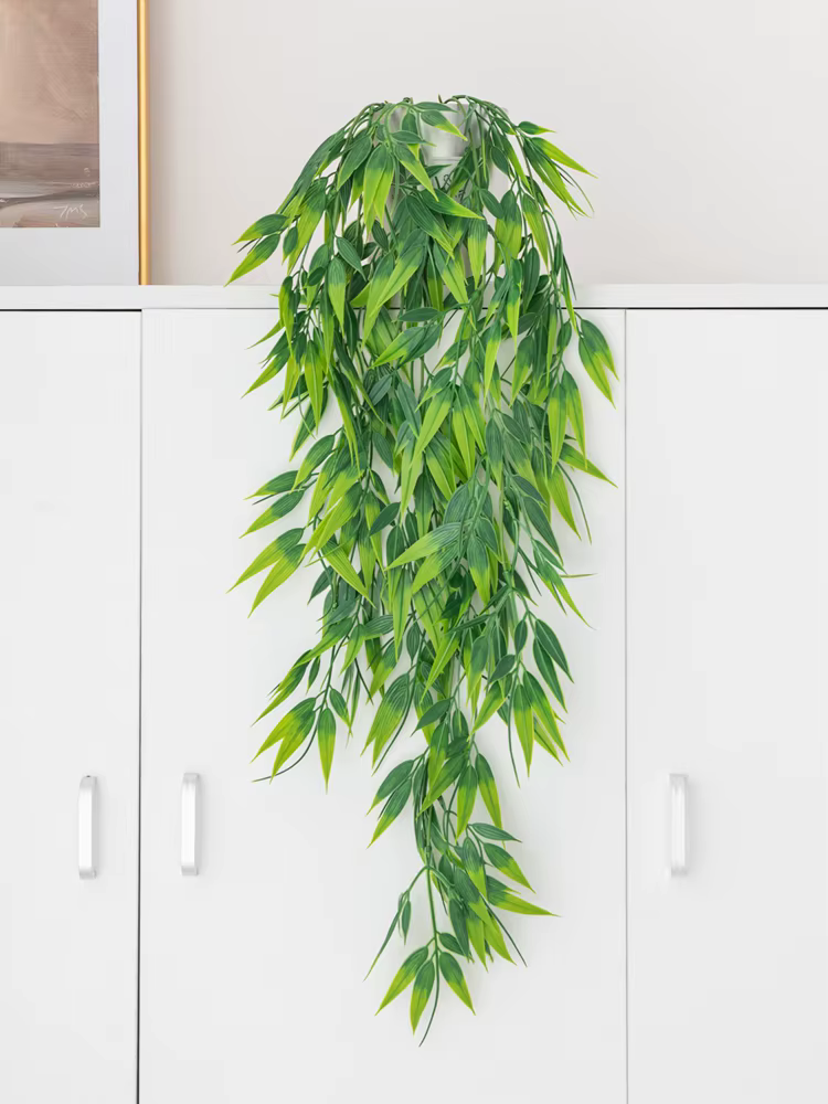 Plantes artificielles En Plastique Vente Chaude Feuille De Saule Saison De Mariage Maison Décor Extérieur Jardin Arc Couronne Festival BRICOLAGE Cadeau Boîte Pas Cher