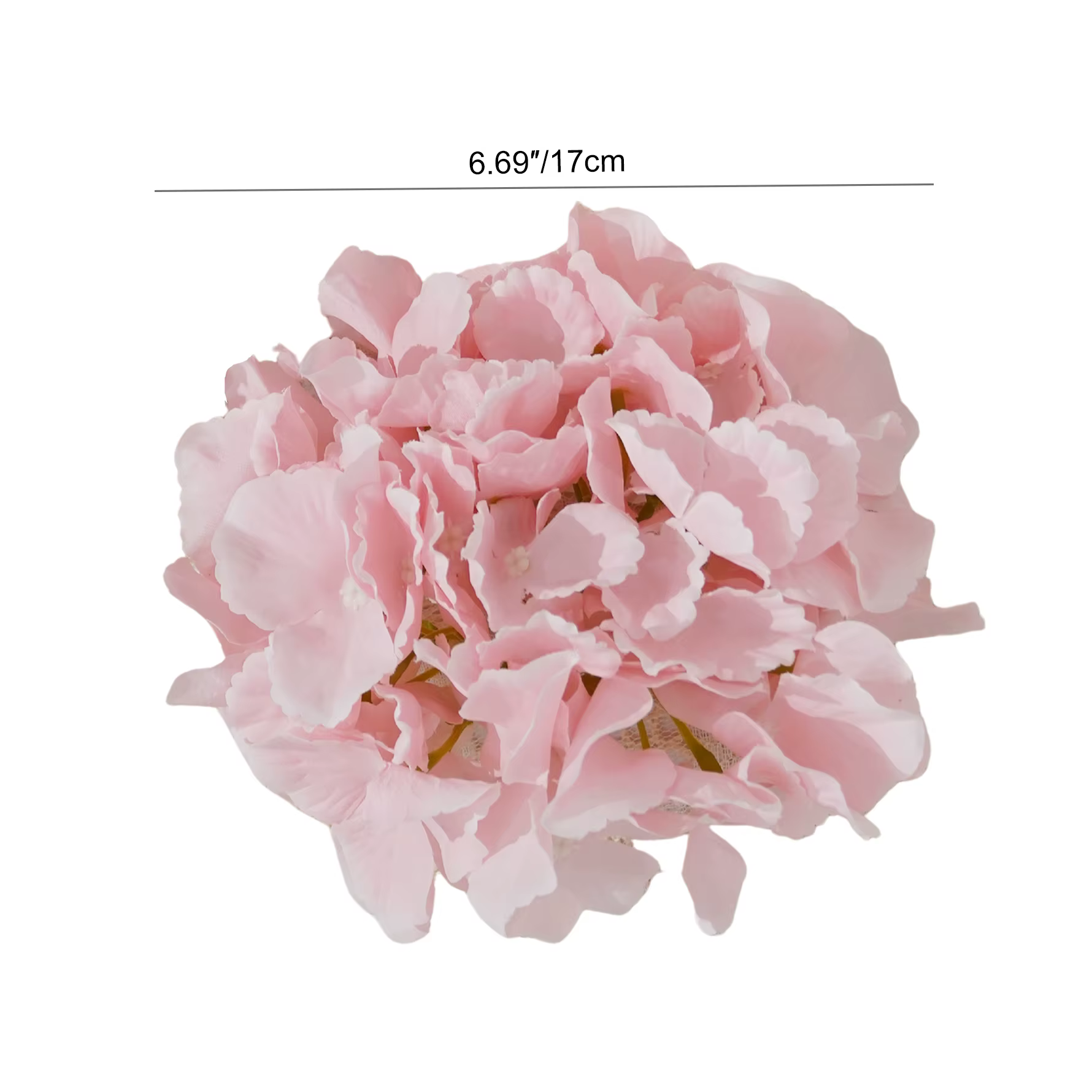 15 pièces/lot 18CM 54 pétales grandes têtes florales d'hortensia fleurs artificielles maison bricolage décoration de jardin de mariage faux flotteurs mur fête