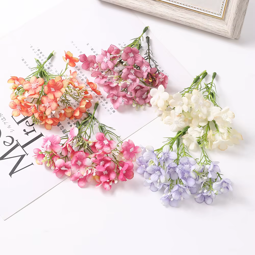 10/20 pièces fleurs de Gerbera artificielles tête de marguerite décor à la maison bricolage guirlande fête de mariage fleur décoration murale épingle à cheveux accessoires