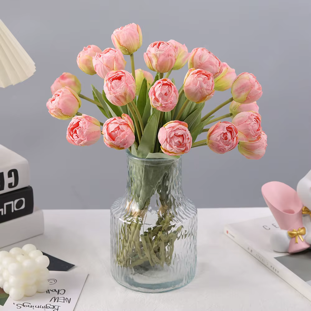 Bouquet de fleurs artificielles en soie