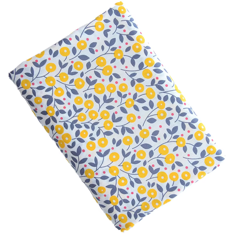 Tissu popeline de coton pur à motifs floraux fins, vendu au mètre, pour la confection de robes, vêtements, linge de lit, rideaux, et la couture pour enfants, tissu imprimé été