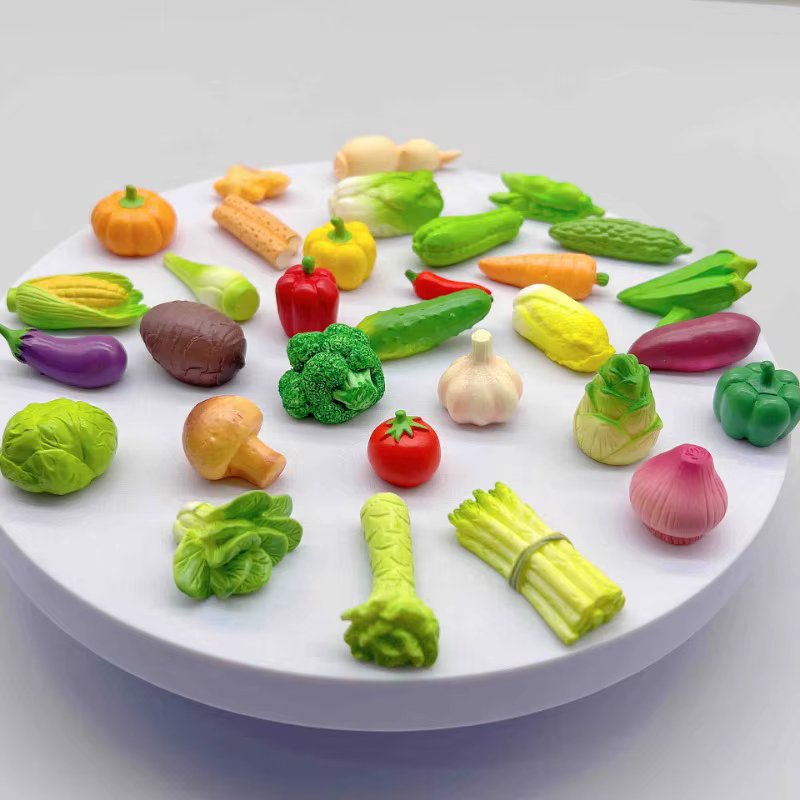 Mini Figurines de légumes 3D en résine