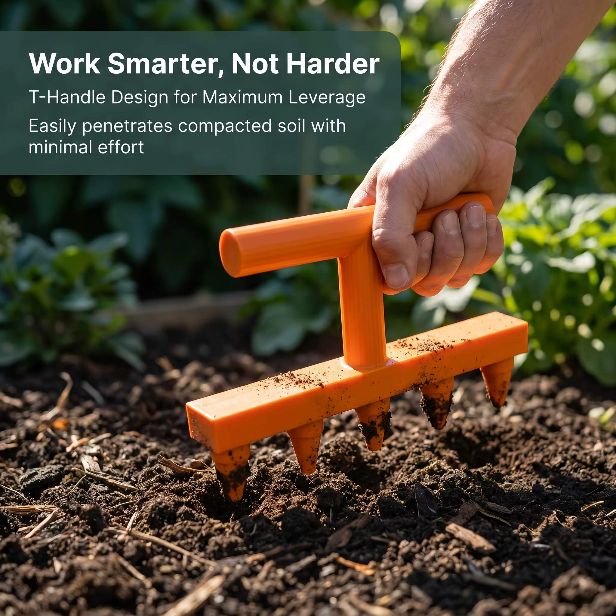 Semoir de jardin pour semis - Outil domestique pour creuser des trous