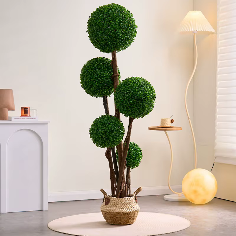 Plantes vertes artificielles sphériques de Milan nordique (parole) | Décoration intérieure et extérieure de fenêtre de