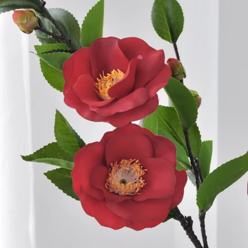 DIA 9CM camélia artificielle chinoise Zen salon de thé Arrangement floral décoration de la maison