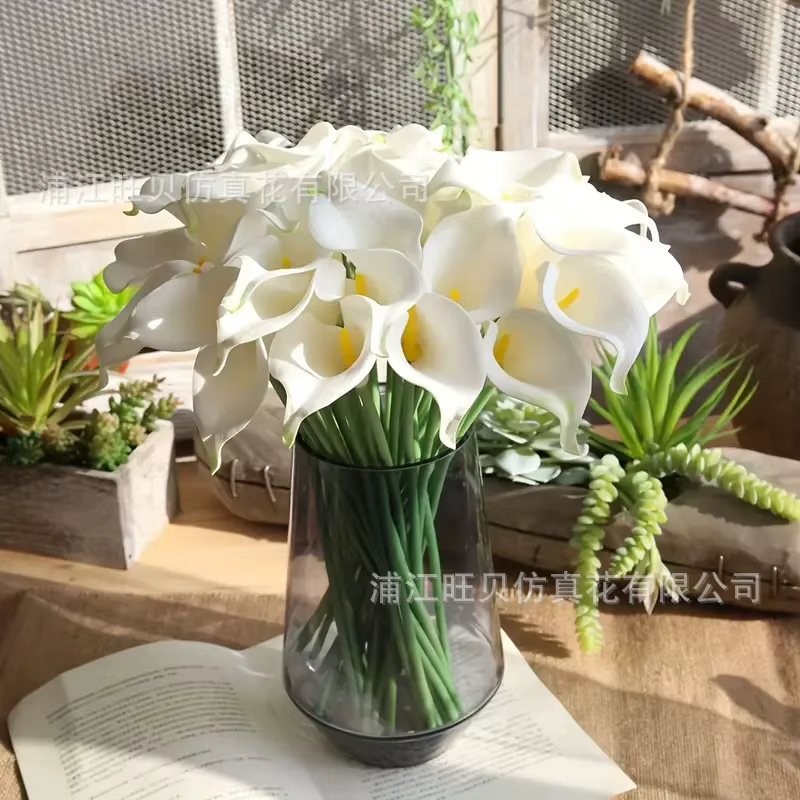 Mini fleur artificielle de calla en PU