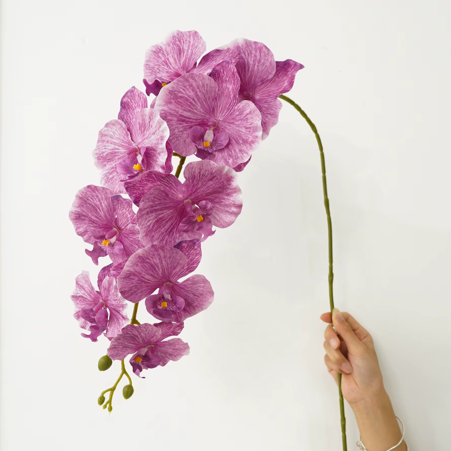 CHUXIN C4345 Bouquets d'orchidées artificielles à 9 têtes