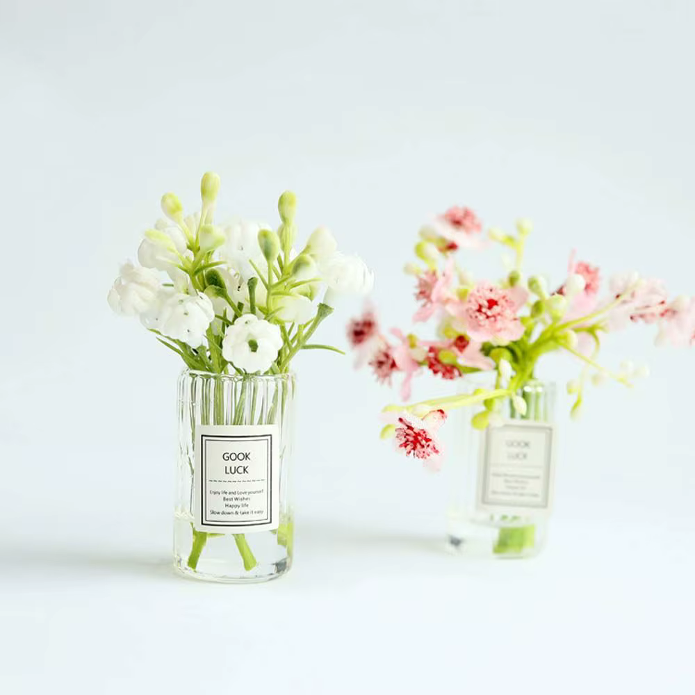Plantes en pot miniatures pour décoration de bureau