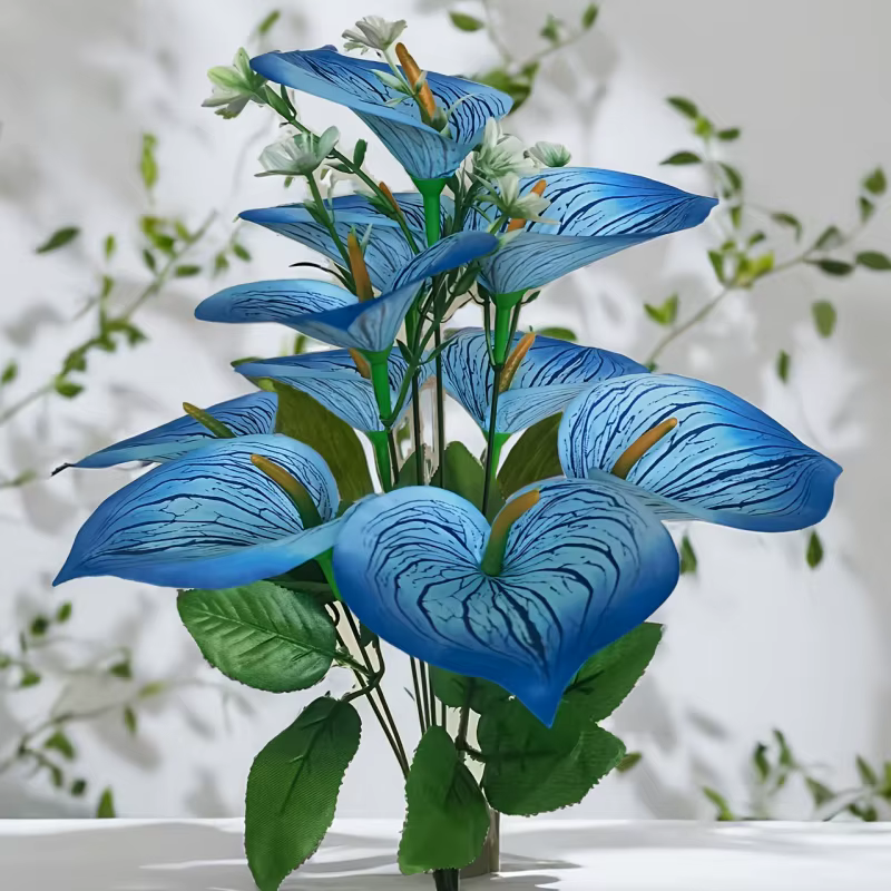 1 bouquet de 10 lys calla aux couleurs vives