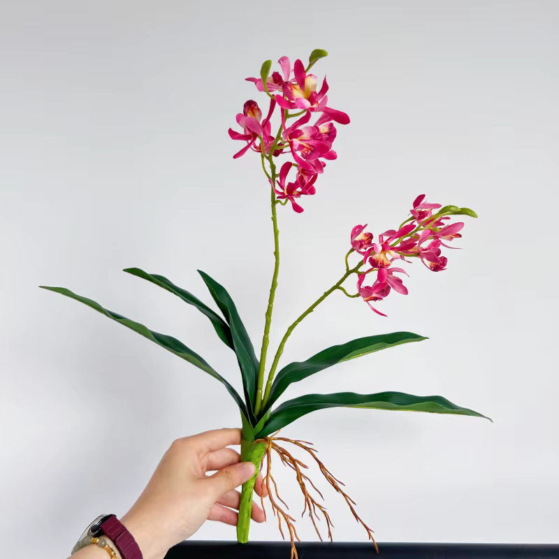 Orchidées artificielles au toucher réel