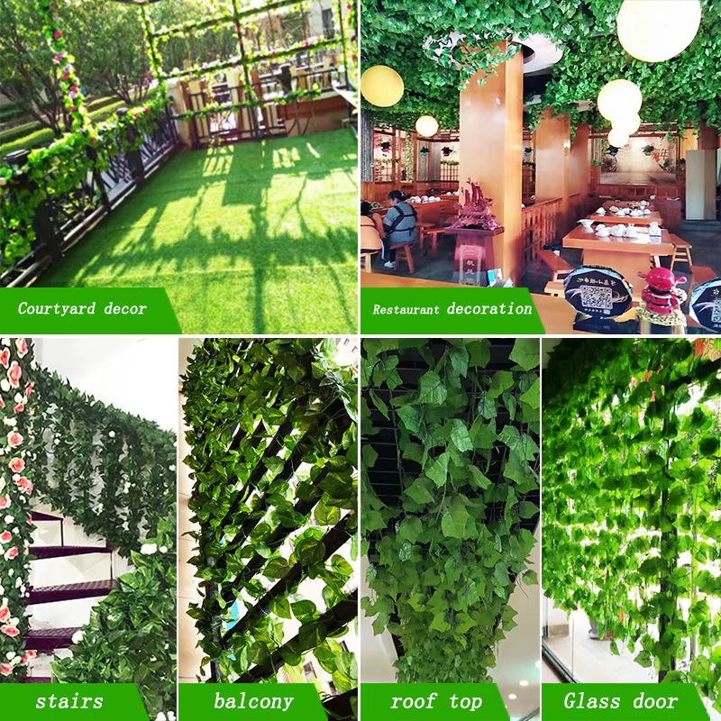 210cm plantes artificielles lierre vert fausses feuilles guirlande plante tenture murale vigne maison Gardan décoration