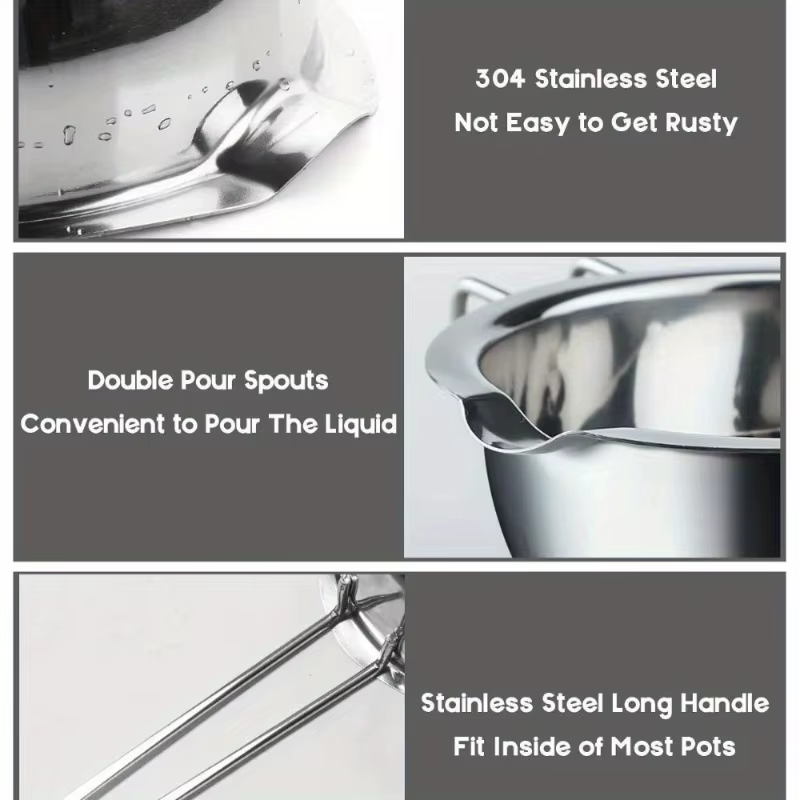 Lot de 2 pots de fusion de cire de 400 ml pour bougies DIY
