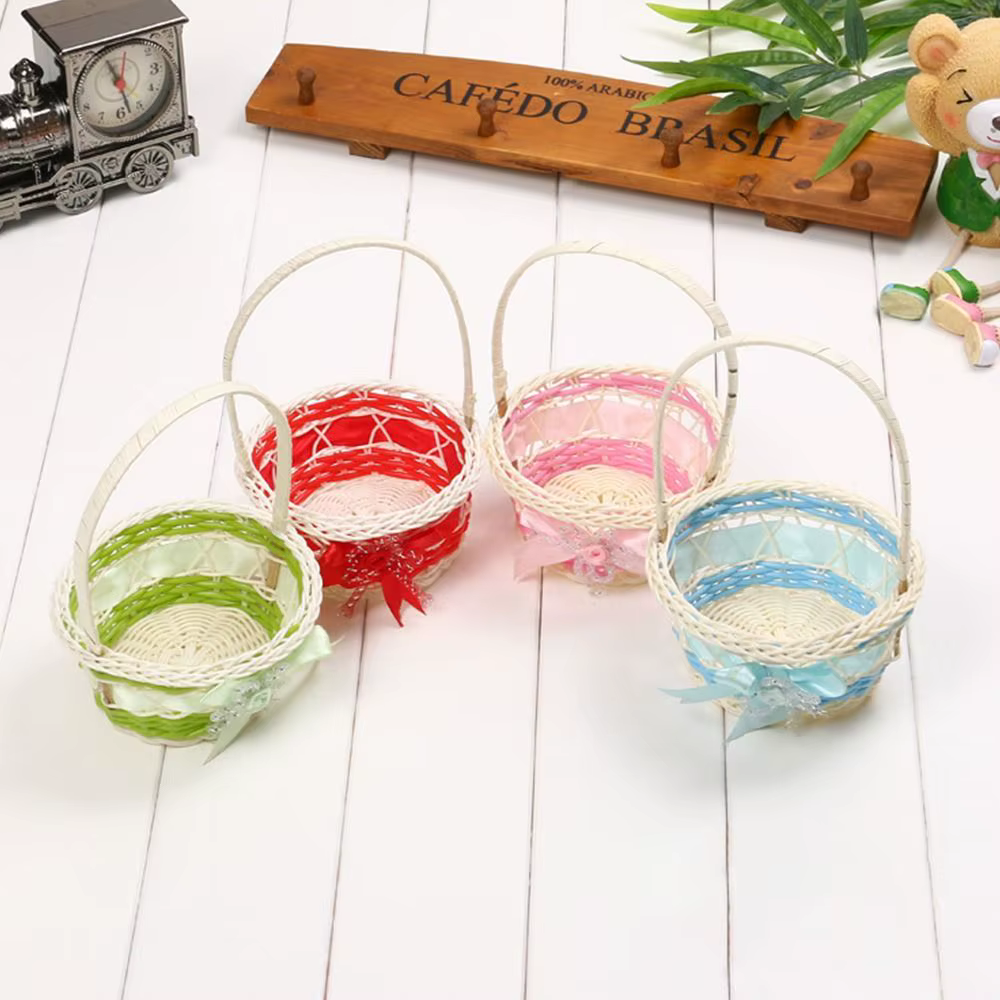 Magnifique panier de rangement pour fleurs fait à la main