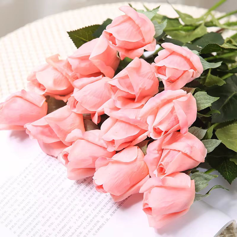 Fleur de pivoine en soie fraîche