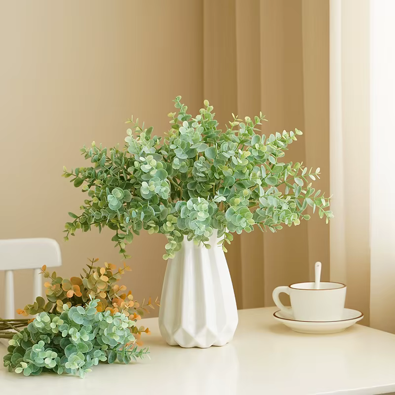 Bouquet de feuilles d'eucalyptus artificielles d'aloès vert