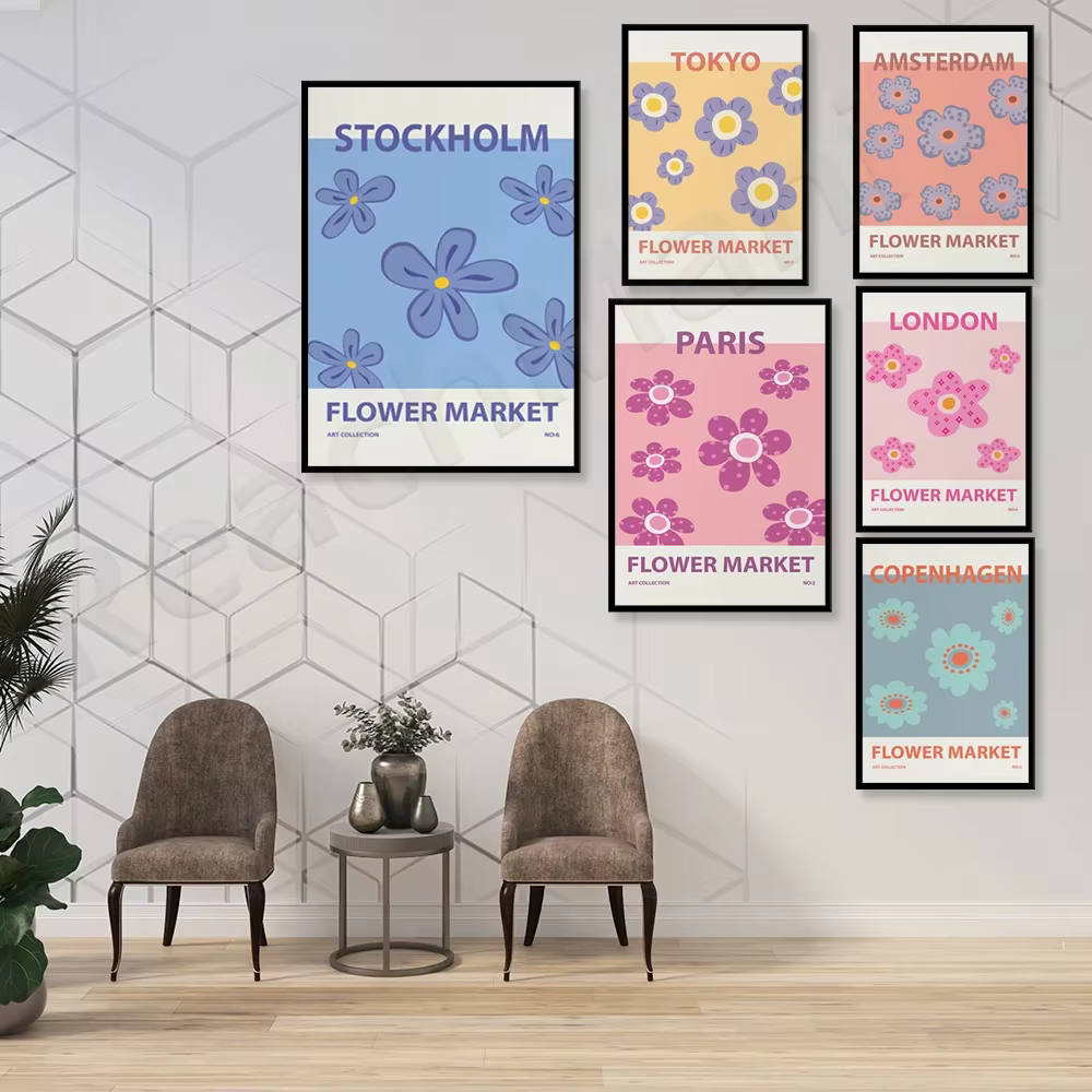 Affiche de magasin de fleurs